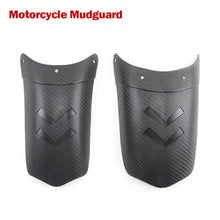 Load image into Gallery viewer, Carbon Fiber Pattern Motorcycle Extender Lengthen Front Fender Rear and Front Wheel Extension Fender Splash Mudguard Guard