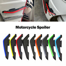 Load image into Gallery viewer, 2Pcs Motorcycle Front Side Spoiler Winglets Aerodynamic Wing Set Fixed Wind Wing with Adhesive Decoration Sticker