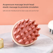 Load image into Gallery viewer, Silicone Shampoo Brush Household Hair Cleaning Soft Skin-friendly Handheld Wet Dry Dual-use Head Massage Shampoo Brush Hair Care