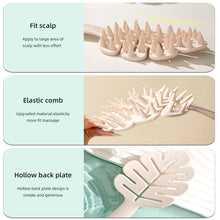 Load image into Gallery viewer, Leaf Shaped Shampoo Brush Household Silicone Handle Shampoo Hair Comb High Elasticity Portable Massage Shampoo Brush