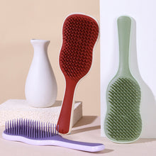 Load image into Gallery viewer, Banana Leaf Shaped Hair Comb Household Massage Scalp Hairdressing Comb Long Hair Fluffy Styling Comb Durable Hair Styling Tool