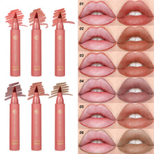 Load image into Gallery viewer, 6 Colors Matte Velvet Nude Lip Dye Pen Lip Gloss Waterproof Non-fading Long-lasting Lip Glaze Lip Makeup Cosmetics