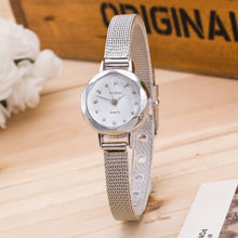 Load image into Gallery viewer, Women Fashionable Versatile Quartz Watch Alloy Circular Dial Stainless Steel Watchband Simple Casual Wristwatch
