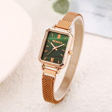 Load image into Gallery viewer, Fashionable Versatile Quartz Watch Small Retro Alloy Square Dial Alloy Watchband Simple Casual Wristwatch for Women