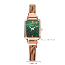Load image into Gallery viewer, Fashionable Versatile Quartz Watch Small Retro Alloy Square Dial Alloy Watchband Simple Casual Wristwatch for Women
