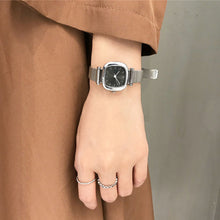 Load image into Gallery viewer, Compact Retro Quartz Watch Alloy Square Dial Simple Alloy Watchband Versatile Casual Wordless Wristwatch for Women
