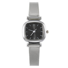 Load image into Gallery viewer, Compact Retro Quartz Watch Alloy Square Dial Simple Alloy Watchband Versatile Casual Wordless Wristwatch for Women