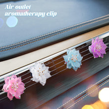 Load image into Gallery viewer, Car Air Freshener Beautiful Crystal Lotus Flower Perfume Decoration Clip Air Refresher Fragrance