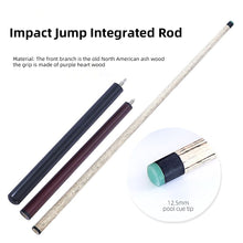 Load image into Gallery viewer, 1PC 142CM Three Stops Billiard Punch And Jump Integrated Rod 12.5MM Pool Cue Tip Big Head Tee Shot Billiard Supplies