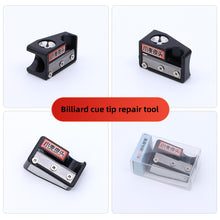 Load image into Gallery viewer, Multi-Functional Pool Cue Tip Repair Tool Cue Tip Grinding Trim Arc Replacement Billiard Supplies Accessories