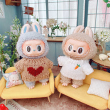 Load image into Gallery viewer, Doll Woolen Hat for Dollhouse Miniature 15cm Labubu Color Match Hat Kawaii Cute Doll Accessories Kids Girls Toys