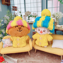 Load image into Gallery viewer, Doll Woolen Hat for Dollhouse Miniature 15cm Labubu Color Match Hat Kawaii Cute Doll Accessories Kids Girls Toys