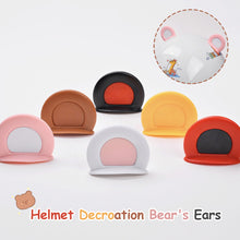 Load image into Gallery viewer, 2Pcs Cute Motorcycle Helmet Bear‘s ’Ears Motocross Electric Bike Helmet and Car Steering Wheel Decroation Accessories Driving Styling
