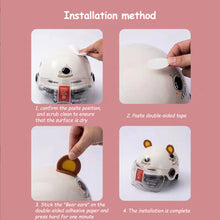 Load image into Gallery viewer, 2Pcs Cute Motorcycle Helmet Bear‘s ’Ears Motocross Electric Bike Helmet and Car Steering Wheel Decroation Accessories Driving Styling