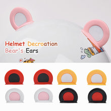 Load image into Gallery viewer, 2Pcs Cute Motorcycle Helmet Bear‘s ’Ears Motocross Electric Bike Helmet and Car Steering Wheel Decroation Accessories Driving Styling