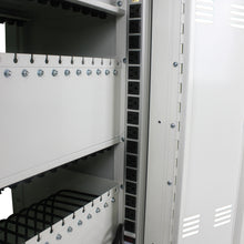 Load image into Gallery viewer, Mobile Charging Cart and Cabinet for Tablets Laptops 30-Device With Combination Lock(White)