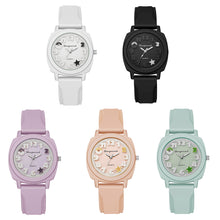 Load image into Gallery viewer, Silicone Relief Watch Fashionable Watch Casual Women's Watch Square Quartz Strap Simple Candy Color Women's Watch