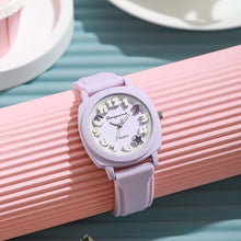 Load image into Gallery viewer, Silicone Relief Watch Fashionable Watch Casual Women's Watch Square Quartz Strap Simple Candy Color Women's Watch