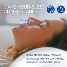 Load image into Gallery viewer, 8PCS/Box Mini Blue Soft Snore Stopper Anti Snore Clip Snoring Device Device Nasal Obstruction Congestion Aid
