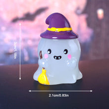 Load image into Gallery viewer, Halloween Night Light Wizard Ghost Micro Landscape Gardening Small Accessories Cute Witch Pumpkin Creative Car Night Light Ornament