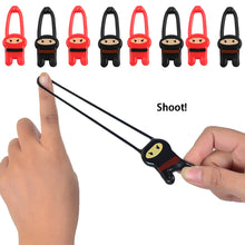 Load image into Gallery viewer, New and Unique Prank Toy TPR Children's Nostalgic Launch Elastic Hang Card Little Person Prank Ninja Launcher Toys