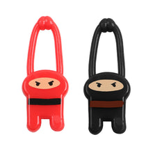 Load image into Gallery viewer, New and Unique Prank Toy TPR Children's Nostalgic Launch Elastic Hang Card Little Person Prank Ninja Launcher Toys