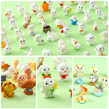 Load image into Gallery viewer, Shrink Cute Cartoon Rabbit Surprise Independent Blind Bag Simulation Animal Little White Rabbit Mini Model Ornament Gift