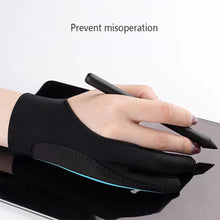 Load image into Gallery viewer, Drawing Glove Palm Rejection Two Finger Gloves for Apple IPad Capacitive Tablet Screen Artist Right/Left Hand Graphic Tablet