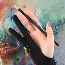 Load image into Gallery viewer, Drawing Glove Palm Rejection Two Finger Gloves for Apple IPad Capacitive Tablet Screen Artist Right/Left Hand Graphic Tablet
