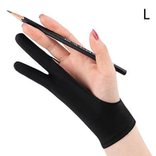 Load image into Gallery viewer, Drawing Glove Palm Rejection Two Finger Gloves for Apple IPad Capacitive Tablet Screen Artist Right/Left Hand Graphic Tablet