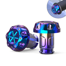 Load image into Gallery viewer, 2Pcs Motorcycle Handlebars Grips Bar Ends Plug Handle Bar Sliders Burning Titanium For YAMAHA EROX155 NVX155 XMAX300 17.5mm Internal Diameter