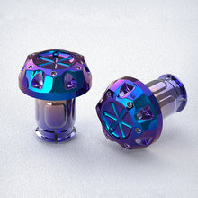Load image into Gallery viewer, 2Pcs Motorcycle Handlebars Grips Bar Ends Plug Handle Bar Sliders Burning Titanium For YAMAHA EROX155 NVX155 XMAX300 17.5mm Internal Diameter