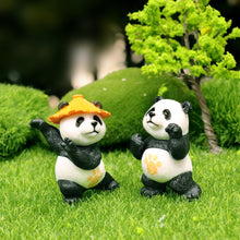 Load image into Gallery viewer, 4Pcs Kungfu Pandas Car Interior Center Console Navigator Screen Decoration Animal Navigation Decoration For Computer Display