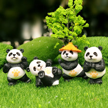Load image into Gallery viewer, 4Pcs Kungfu Pandas Car Interior Center Console Navigator Screen Decoration Animal Navigation Decoration For Computer Display