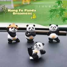 Load image into Gallery viewer, 4Pcs Kungfu Pandas Car Interior Center Console Navigator Screen Decoration Animal Navigation Decoration For Computer Display
