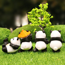 Load image into Gallery viewer, 4Pcs Kungfu Pandas Car Interior Center Console Navigator Screen Decoration Animal Navigation Decoration For Computer Display
