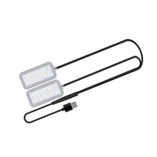 Load image into Gallery viewer, 2Pcs/Set 12V/5V USB LED Car Interior Atmosphere Backlight Ambient Mood Foot Light With Cigarette USB Lighter Decorative Lamp Auto Accessories