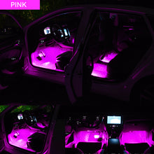 Load image into Gallery viewer, 2Pcs/Set 12V/5V USB LED Car Interior Atmosphere Backlight Ambient Mood Foot Light With Cigarette USB Lighter Decorative Lamp Auto Accessories