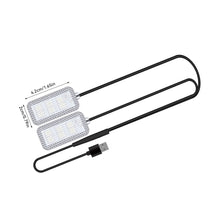 Load image into Gallery viewer, 2Pcs/Set 12V/5V USB LED Car Interior Atmosphere Backlight Ambient Mood Foot Light With Cigarette USB Lighter Decorative Lamp Auto Accessories