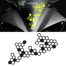 Load image into Gallery viewer, Motorcycle Front Face Fender Box Stickers Modification Honeycomb Style Reflective Decal Waterproof