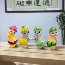 Load image into Gallery viewer, Lovely Fruit Dance Cats Ornaments Car Center Console Dashboard Navigator Screen Decoration Auto Interior Accessories For Computer Display