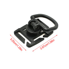Load image into Gallery viewer, 1PC Outdoor Fan Loadable D-Buckle 360° Rotary Flashlight Water Pipe Clamp Hanging Ring Buckle For MOLLE Webbing
