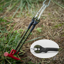 Load image into Gallery viewer, 1PC 30-120CM Multi-Purpose Outdoor Camping Elastic Rope With Hiking Buckle 8MM Thick Luggage Binding Elastic Rope Tent Clothesline