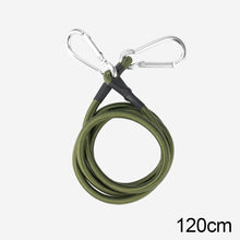 Load image into Gallery viewer, 1PC 30-120CM Multi-Purpose Outdoor Camping Elastic Rope With Hiking Buckle 8MM Thick Luggage Binding Elastic Rope Tent Clothesline