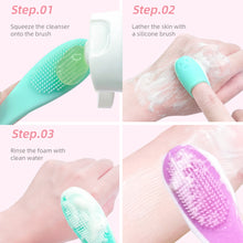 Load image into Gallery viewer, Portable Soft Silicone Finger-cot Facial Brush Nose Cleaning Facial Cleansing Massage Brush Durable Multi-functional Skin Care Tool