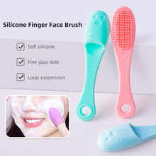 Load image into Gallery viewer, Portable Soft Silicone Finger-cot Facial Brush Nose Cleaning Facial Cleansing Massage Brush Durable Multi-functional Skin Care Tool