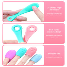 Load image into Gallery viewer, Portable Soft Silicone Finger-cot Facial Brush Nose Cleaning Facial Cleansing Massage Brush Durable Multi-functional Skin Care Tool
