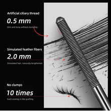 Load image into Gallery viewer, Steel Pipe Thread Mascara Waterproof Sweatproof Non-smudge Long-lasting Curling Slender Mascara Eyes Makeup Cosmetics