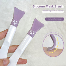 Load image into Gallery viewer, Double Head Silicone Facial Mask Brush Durable Soft Skin-friendly Smear Facial Mask Brush Washable Non-deformable Skin Care Tool