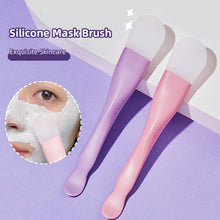 Load image into Gallery viewer, Double Head Silicone Facial Mask Brush Non-deformable Facial Cleansing Scraper Smear Facial Mask Brush Soft Washable Beauty Tool